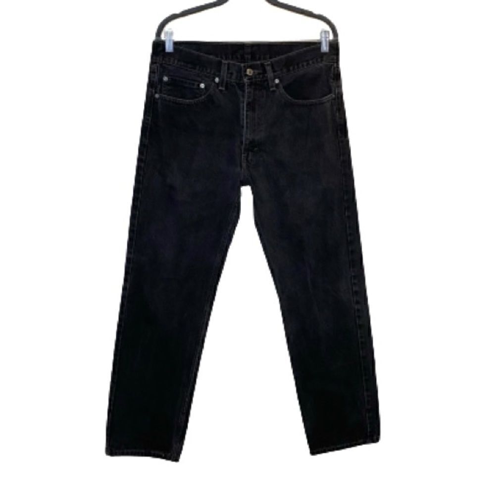 Levi’s black 505 straight leg jeans size 34 X 32